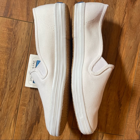NWT Keds "They Feel Good" White Canvas Washable Shoes Size 8.5 - Picture 14 of 15